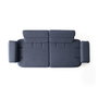 Atelier Del Sofa Bonjo Walnut - Sofá de 3 Plazas Azul Marino